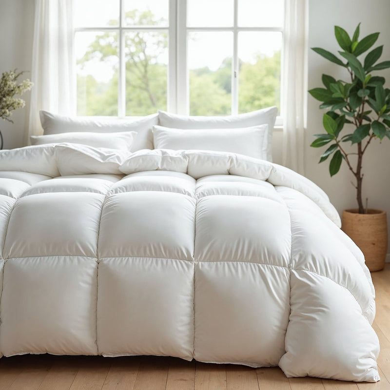 Royal Comfort Quilt 50% Duck Down 50% Duck Feather 233TC Cotton Pure Soft Duvet