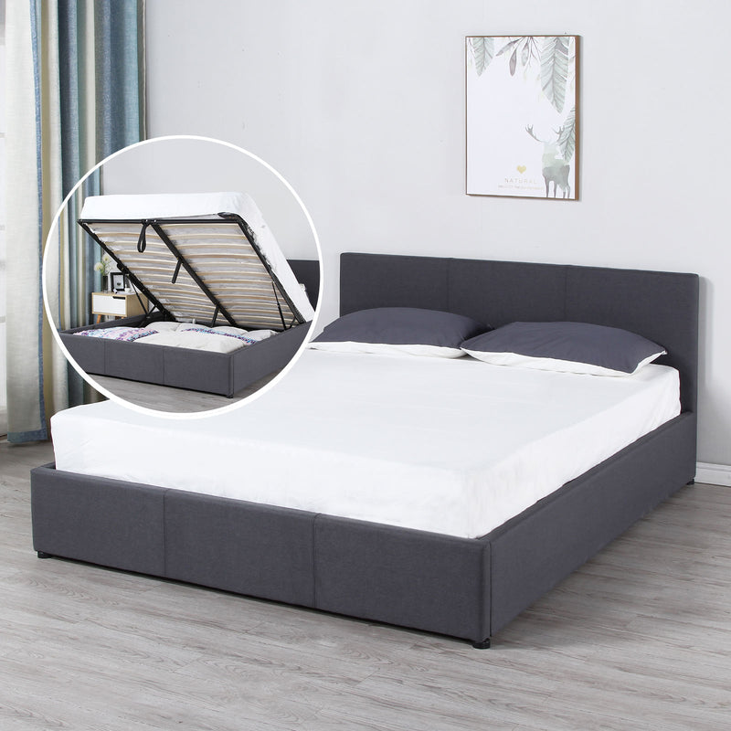 Milano Luxury Gas Lift Bed Frame And Headboard