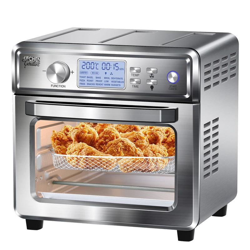 Kitchen Couture Air Fryer 24 Litre Stainless Steel Multifunctional LCD Display