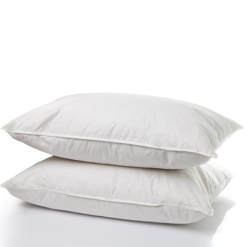 Casa Decor 50% Duck Feather 50% Down Pillow Cotton Cover 1000GSM Twin Pack