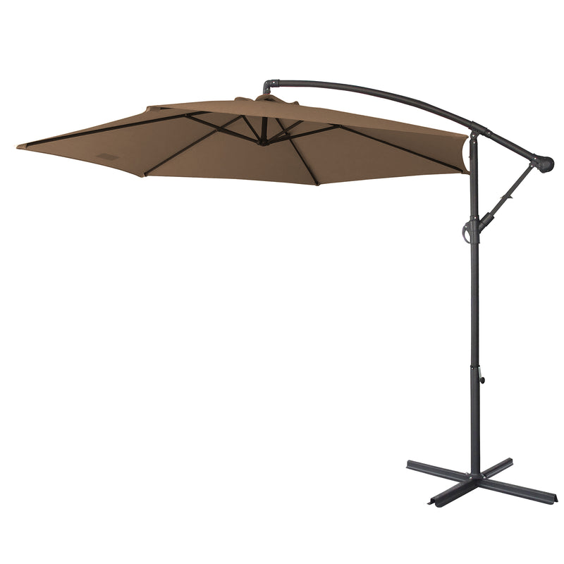 Milano Outdoor 3 Metre Cantilever Umbrella UV Sunshade Garden Patio Deck