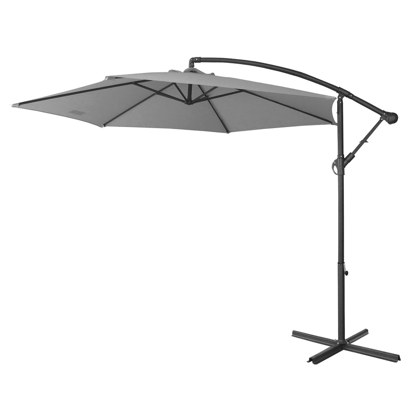 Milano Outdoor 3 Metre Cantilever Umbrella UV Sunshade Garden Patio Deck