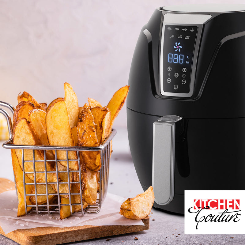 Kitchen Couture 4 Litre Air Fryer Digital Display Black 1400W Healthy Cooker