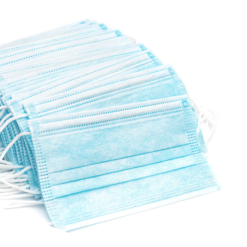 50 Pack Face Masks 3 Ply Disposable MKII Anti Bacterial Filter