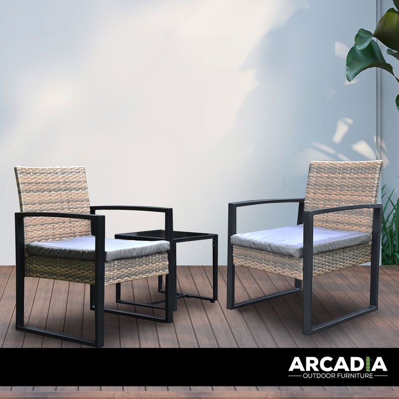 Arcadia Furniture Outdoor Wicker Rattan Patio Set Garden Patio Home