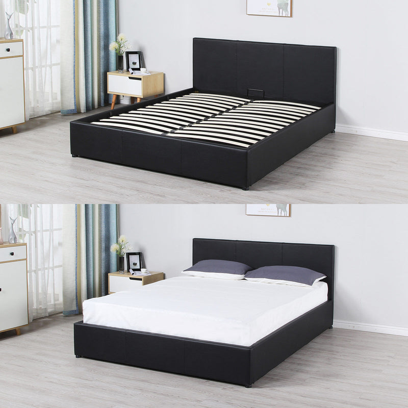 Milano Luxury Gas Lift Bed Frame And Headboard