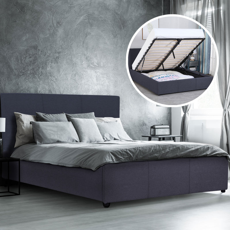 Milano Luxury Gas Lift Bed Frame And Headboard