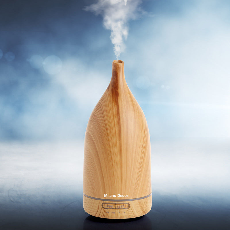 Milano Decor Aroma Diffuser Ultrasonic Humidifier Purifier And 3 Pack Oils