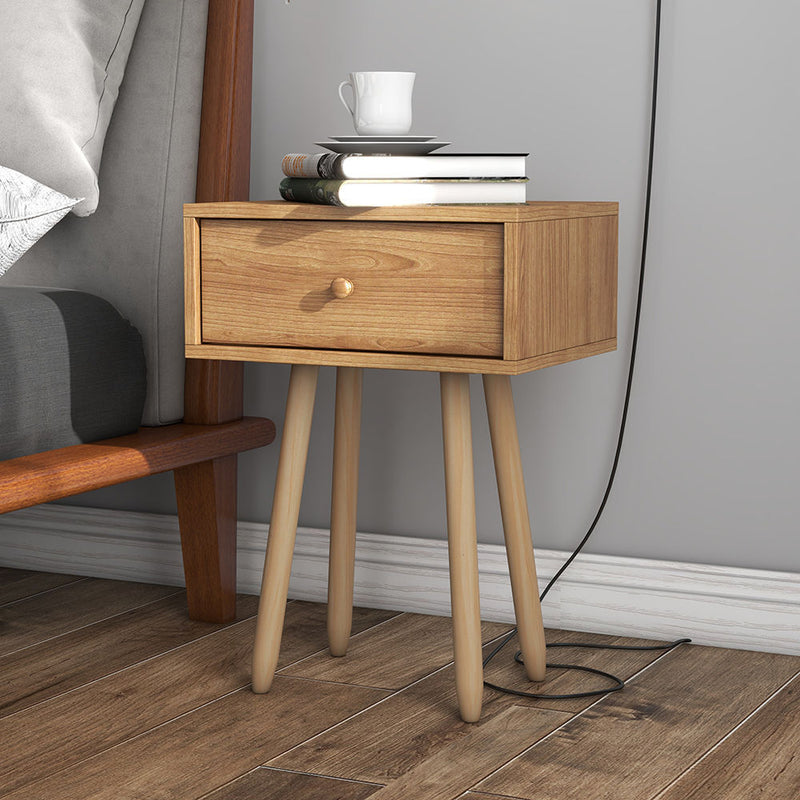 Milano Decor Bedside Table Kirrawee Drawers Nightstand Unit Cabinet Storage