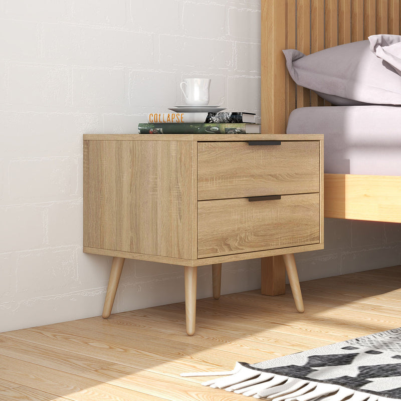 Milano Decor Bedside Table Paddington Drawers Nightstand Unit Cabinet Storage