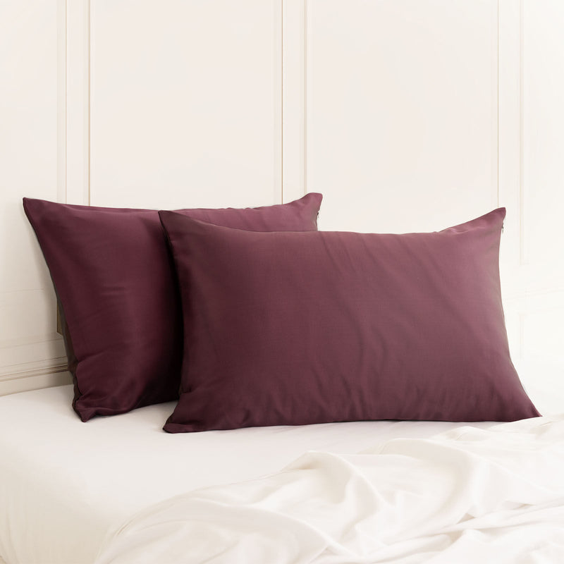 Royal Comfort Mulberry Soft Silk Hypoallergenic Pillowcase Twin Pack