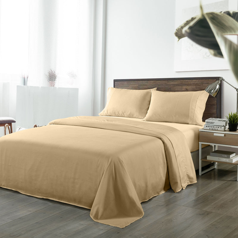 Royal Comfort Bamboo Blended Sheet & Pillowcases Set 1000TC Ultra Soft Bedding