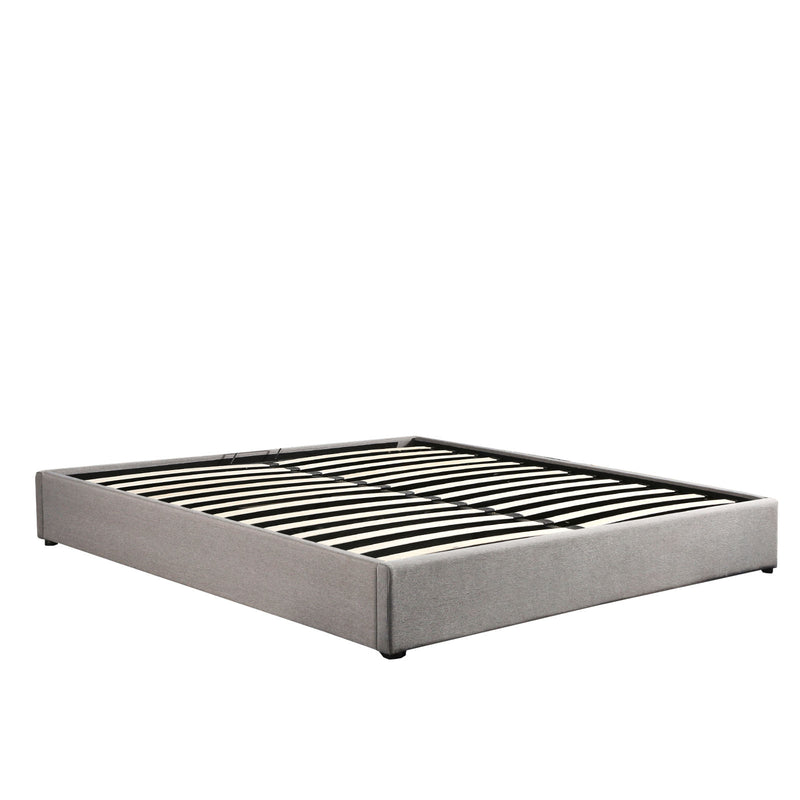 Milano Decor Terrell Gas Lift Storage Bed Base Light Grey