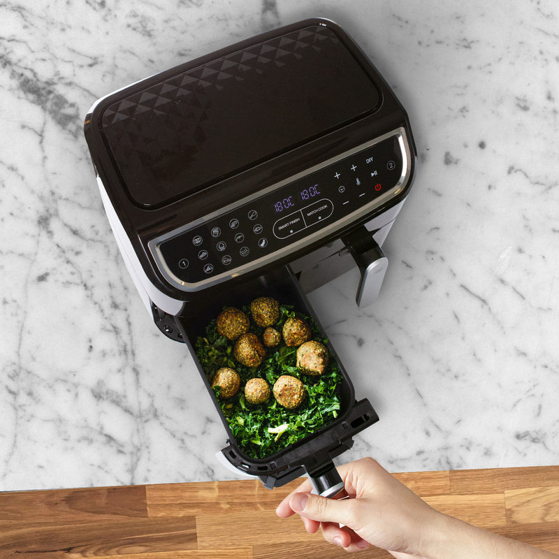 Kitchen Couture DUO 2-Basket 12-in-1 Digital Air Fryer 2 x 4.5 Litre LED Display