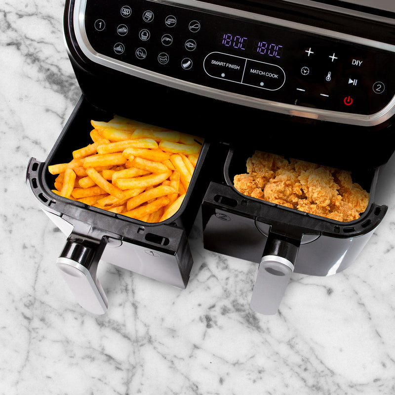 Kitchen Couture DUO 2-Basket 12-in-1 Digital Air Fryer LED Display