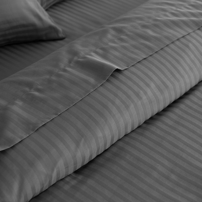 Kensington 1200 Thread Count 100% Cotton Sheet Set Stripe Hotel Grade