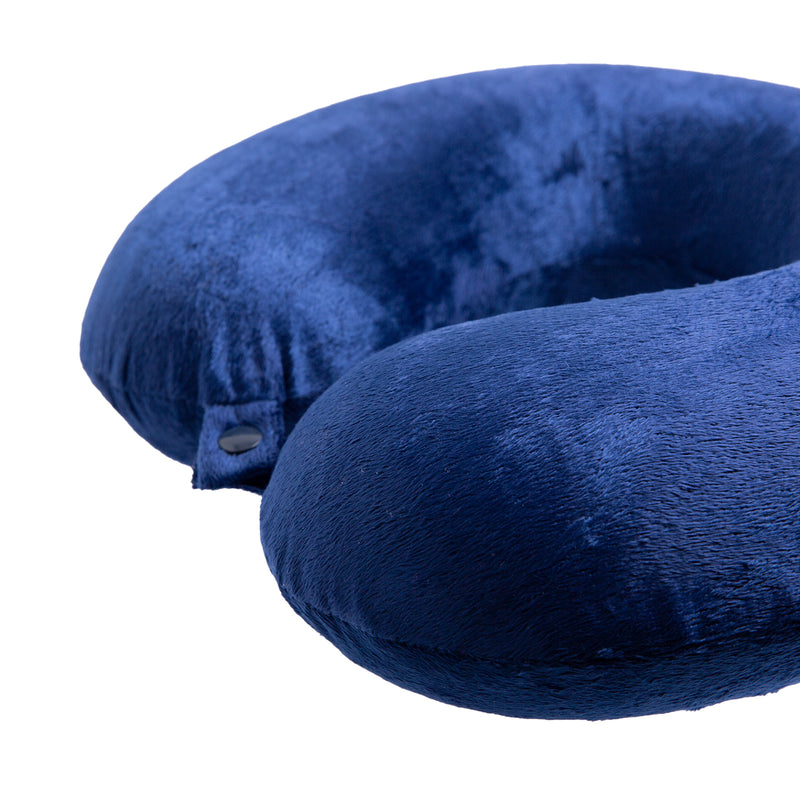 Milano Decor Memory Foam Travel Neck Pillow With Clip Cushion Support Soft