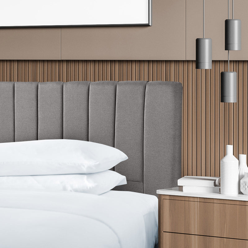 Milano Decor Valencia Mid Grey Bed Head Headboard Bedhead Upholstered