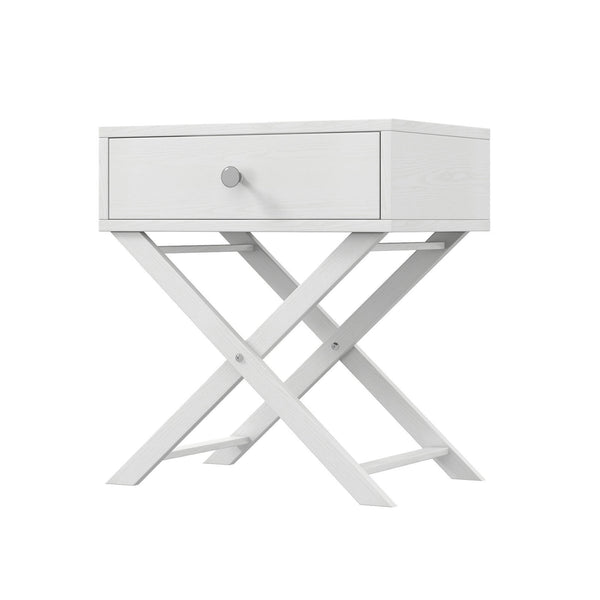 Milano Decor Bedside Table Surry Hills White Storage Cabinet Bedroom