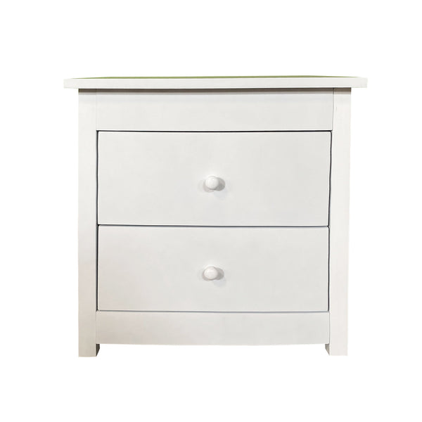 Milano Decor Bedside Table Byron Bay White Storage Cabinet Bedroom