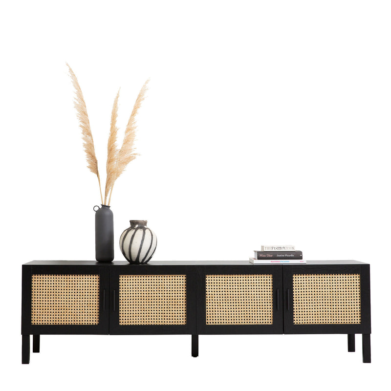 Casa Decor Tulum Rattan Entertainment Unit TV Stand Cabinet Storage