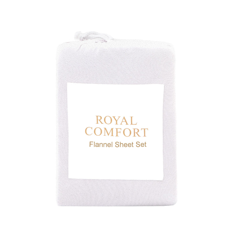 Royal Comfort Polar Fleece Flannel Sheet Set Ultra Soft Plush Cozy