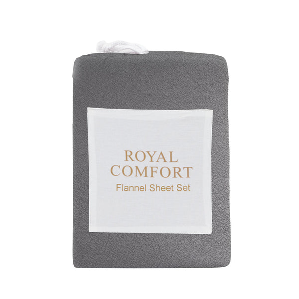 Royal Comfort Polar Fleece Flannel Sheet Set Ultra Soft Plush Cozy