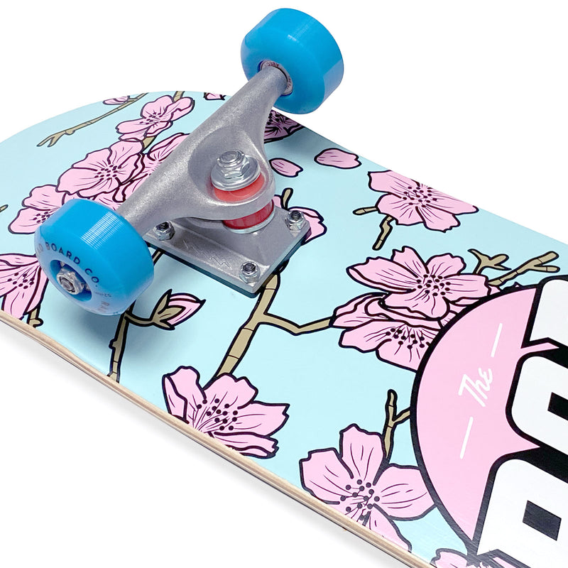 RAD Complete Dude Crew 7.75" x 31" Skateboard - Cherry Blossom Pink / Blue