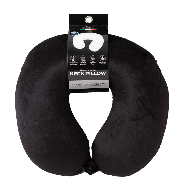 Milano Decor Memory Foam Travel Neck Pillow