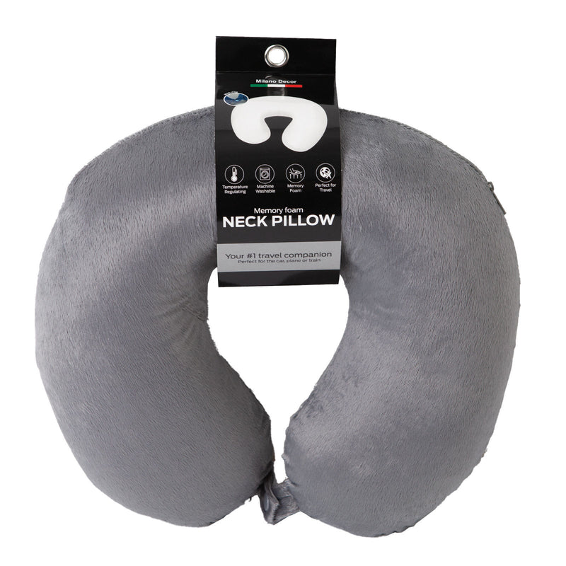 Milano Decor Memory Foam Travel Neck Pillow