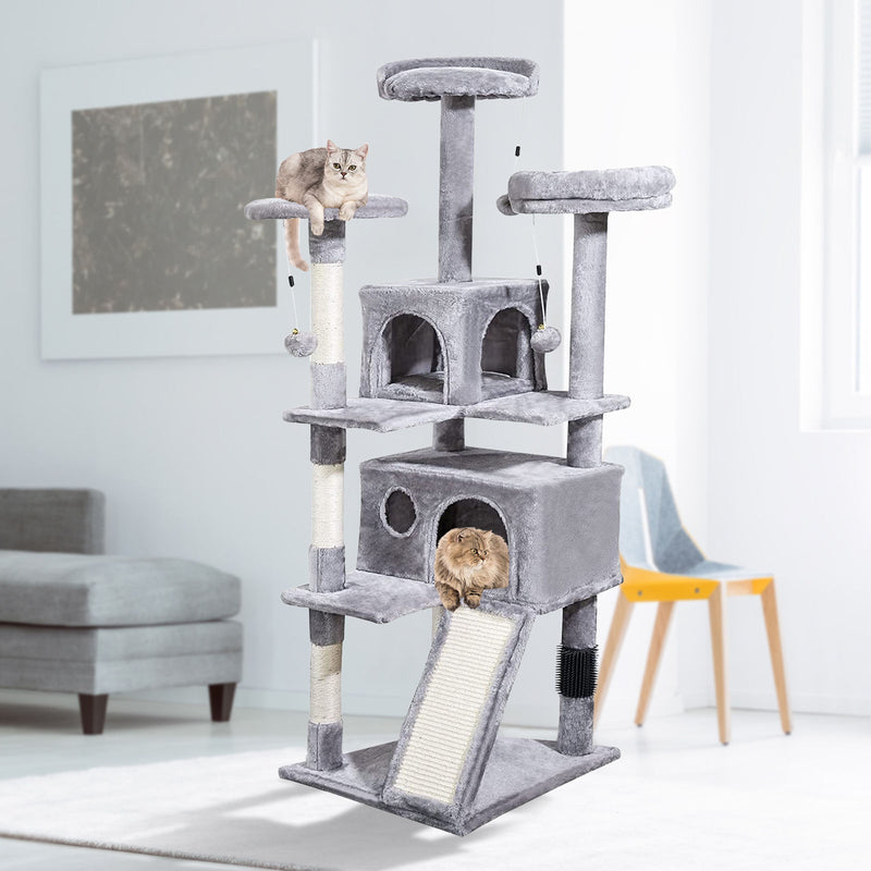 4Paws Cat Tree Scratching Post House Furniture Bed Luxury Plush Play 152cm