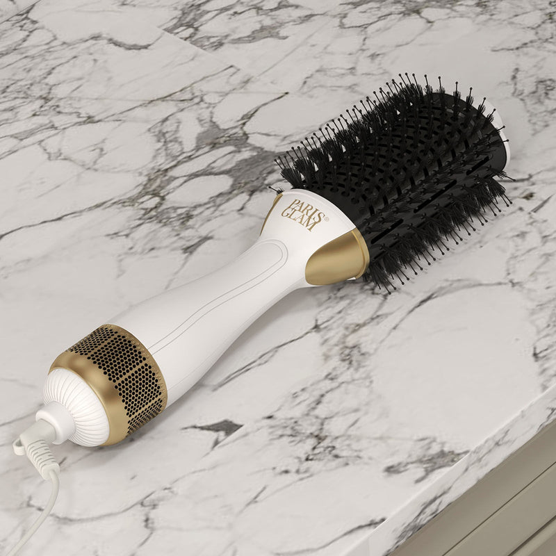 Paris Glam Blow Dry Barrel Brush 2-In-1 Swivel Professional Lightweight