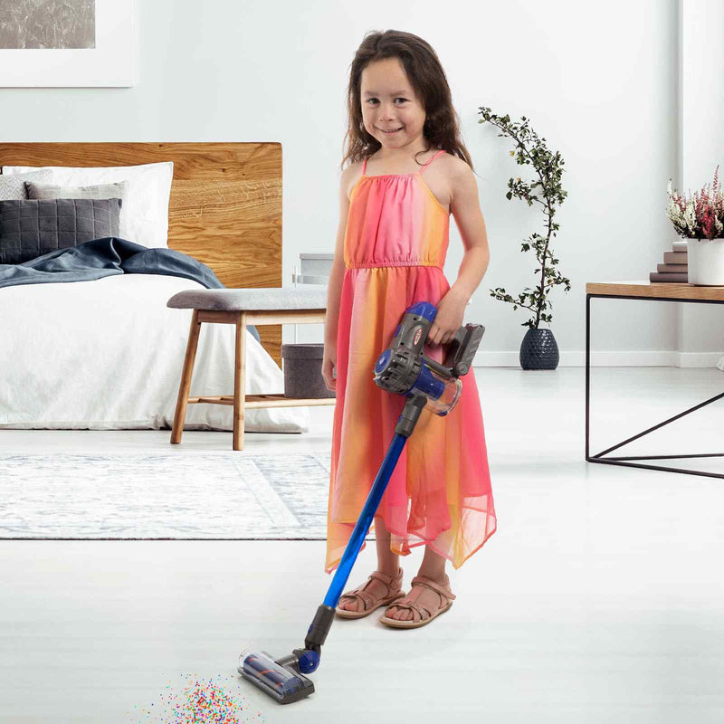 MyGenie Junior JX5 Stick Vacuum Kids Toy Handheld Clean Up Fun Cord Free Blue