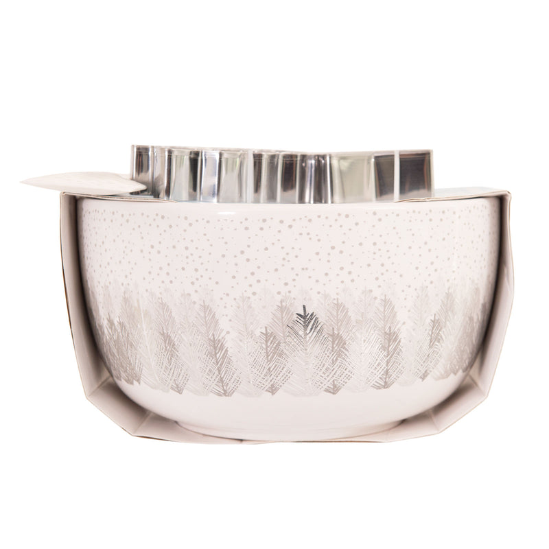 Bread and Butter Electroplate Tree Mini Mix Bowl Set - Silver