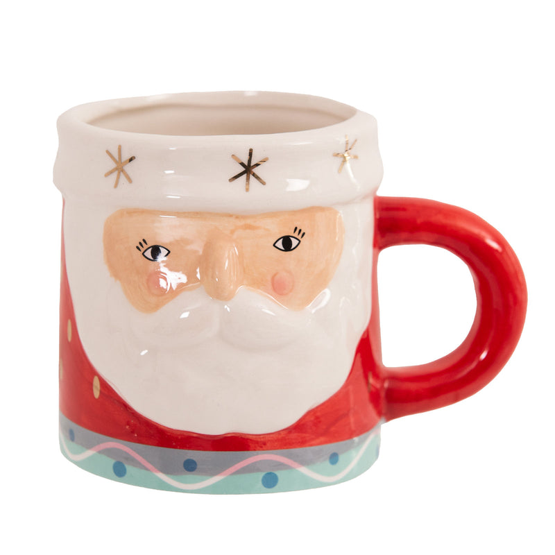 Bread and Butter Santa Mug - 14 Oz - Red