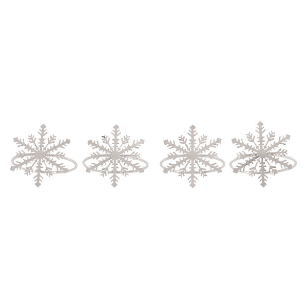 Bread and Butter Napkin Rings - Snowflake 4 Pack