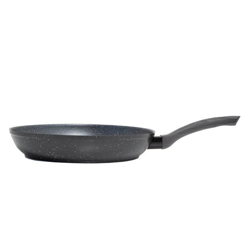 Stone Chef Forged Frying Pan Cookware Kitchen Fry Pan Black Grey Handle 24cm