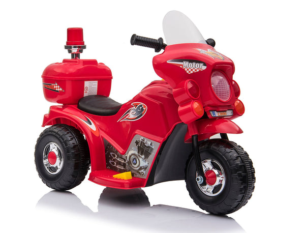 Kids Ride-On Motorbike Motorcycle Electric Bike Toy Car Trike Battery Red/White