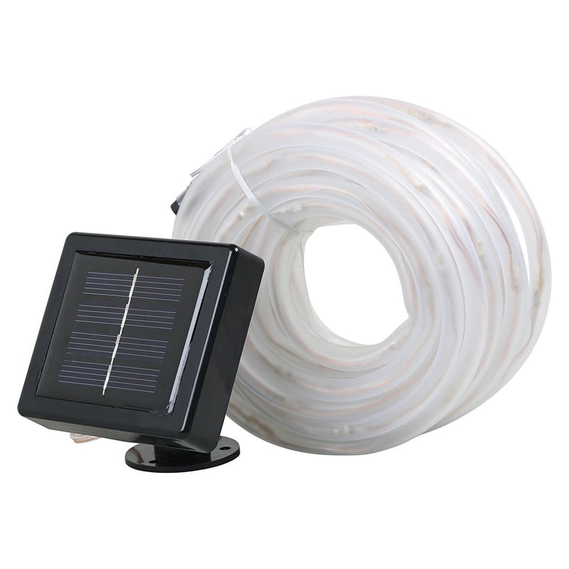 50 LED Solar Powered Rope Lights White Outdoor Party Lights Waterproof Durable