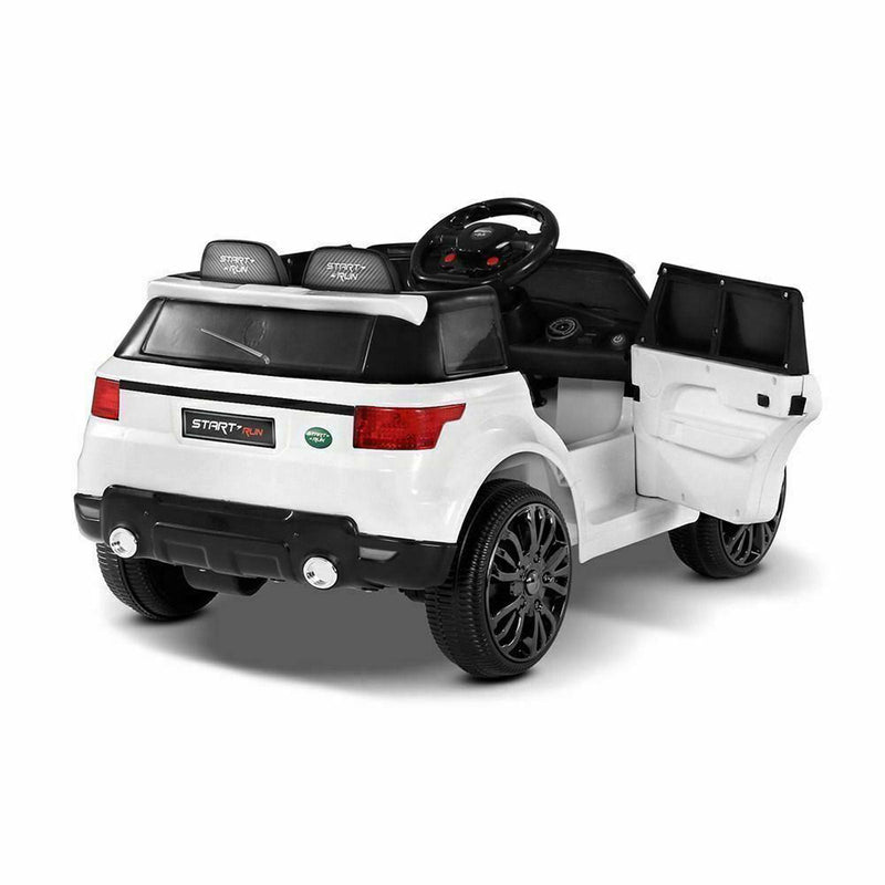 Kids Ride-On Car Range Rover Inspired White w/ Remote MP3 And Electric Battery