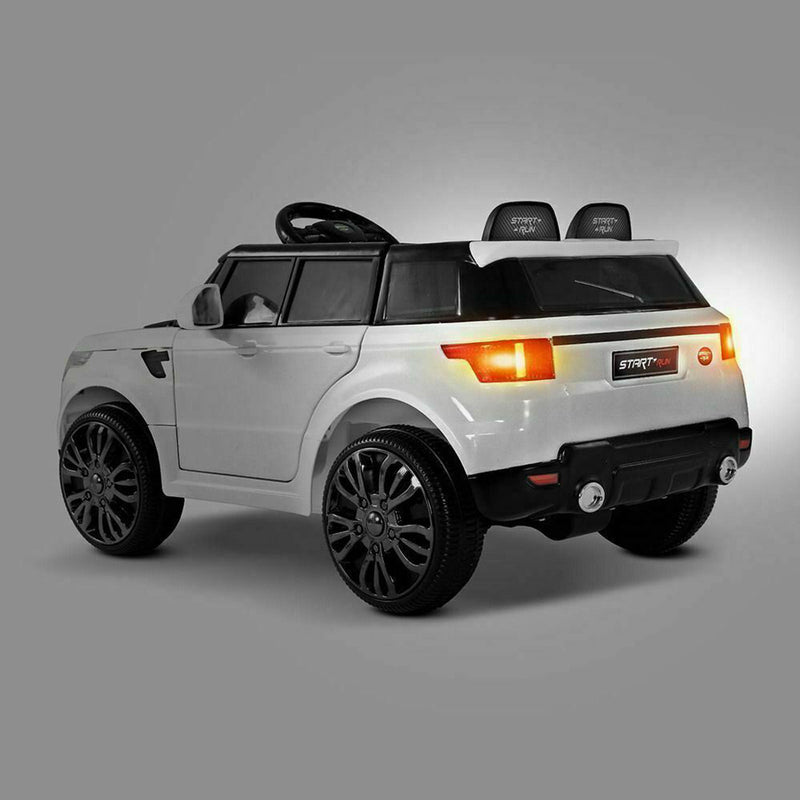 Kids Ride-On Car Range Rover Inspired White w/ Remote MP3 And Electric Battery