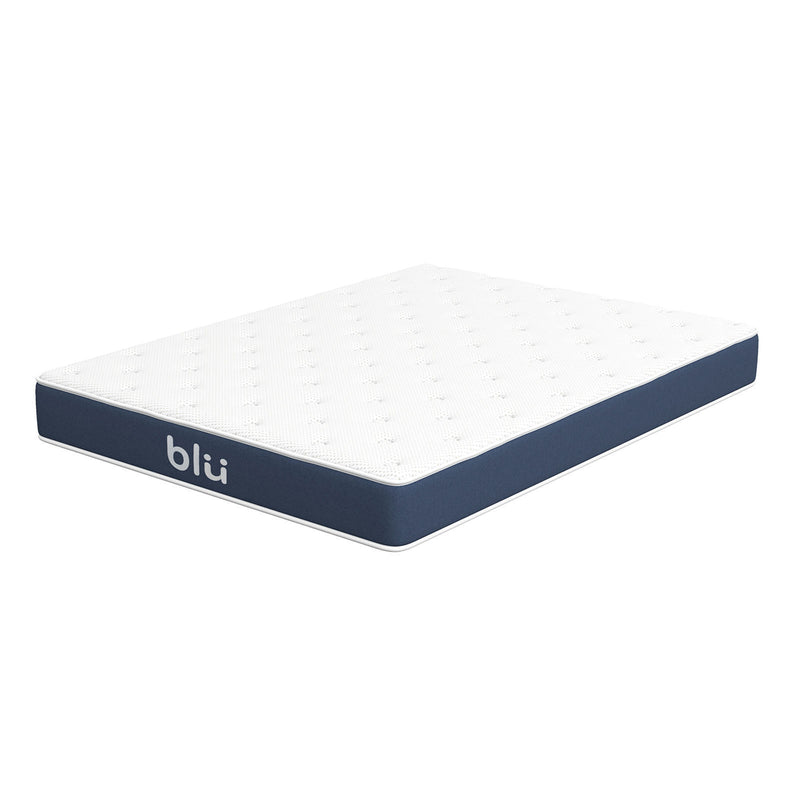 Milano Blu Mattress Hybrid Memory Foam Bonnell Spring Design Medium Firm 23cm