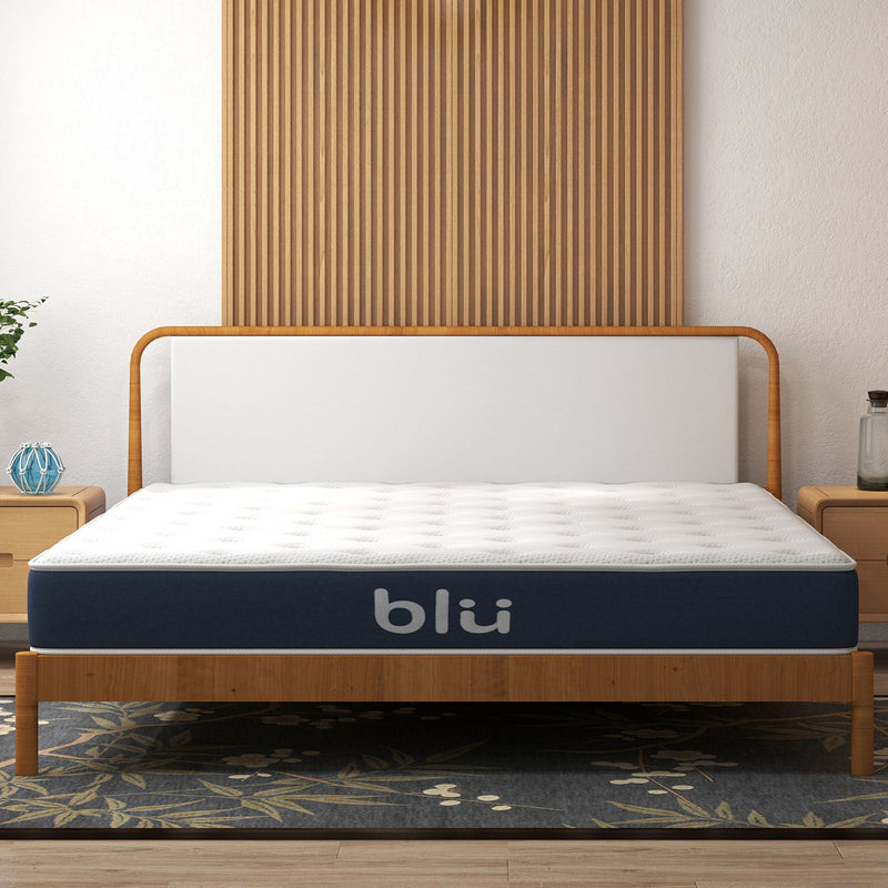 Milano Blu Mattress Hybrid Memory Foam Bonnell Spring Design Medium Firm 23cm