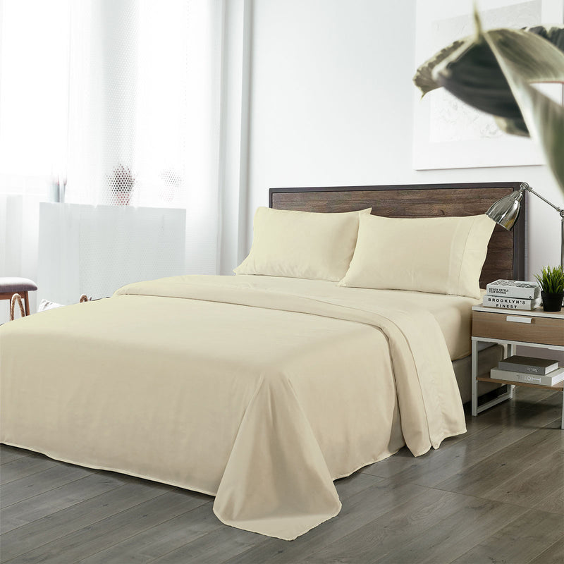 Royal Comfort Bamboo Blended Sheet & Pillowcases Set 1000TC Ultra Soft Bedding