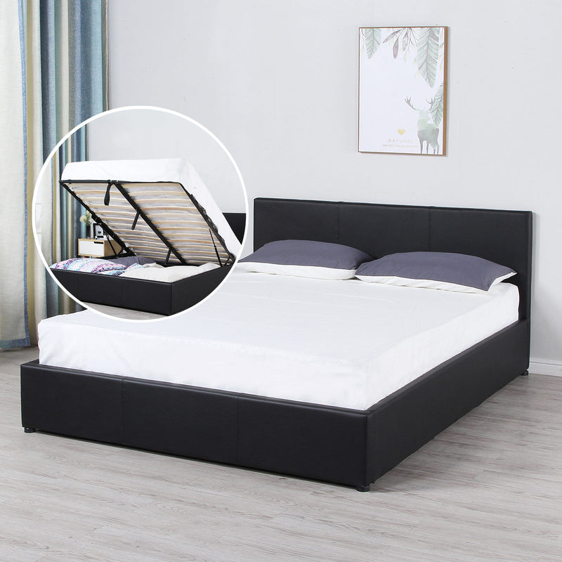 Milano Luxury Gas Lift Bed Frame And Headboard