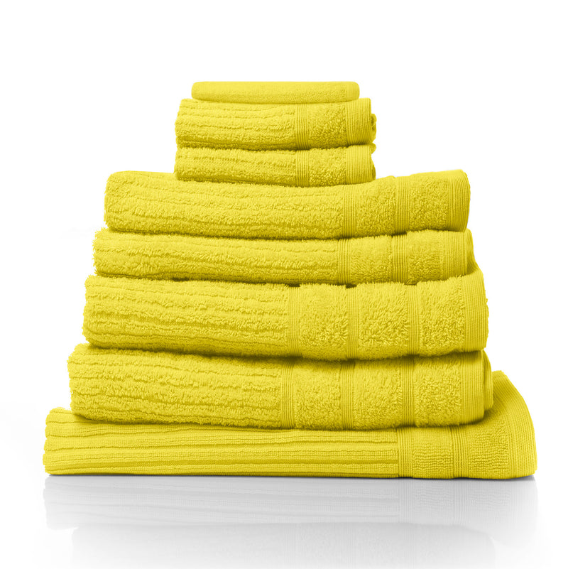 Royal Comfort Eden Cotton 600GSM 8 Piece Luxury Bath Towels Set