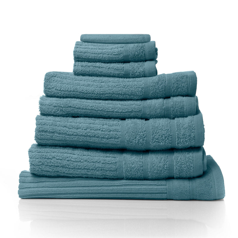 Royal Comfort Eden Egyptian Cotton 600GSM 8 Piece Luxury Bath Towels Set