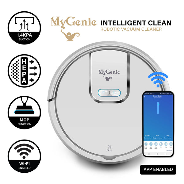 MyGenie WI-FI GMAX Robotic Vacuum Cleaner Mop App Control Dry & Wet Auto Robot