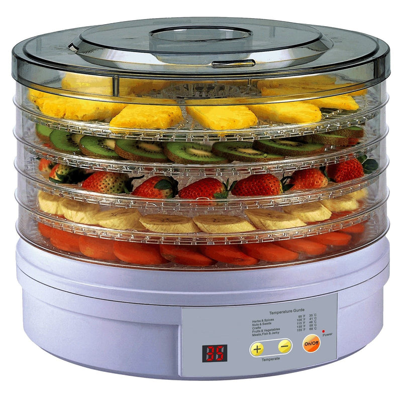 5 Tray Food Dehydrator Fruit Preserver Maker Commercial Dehydrators