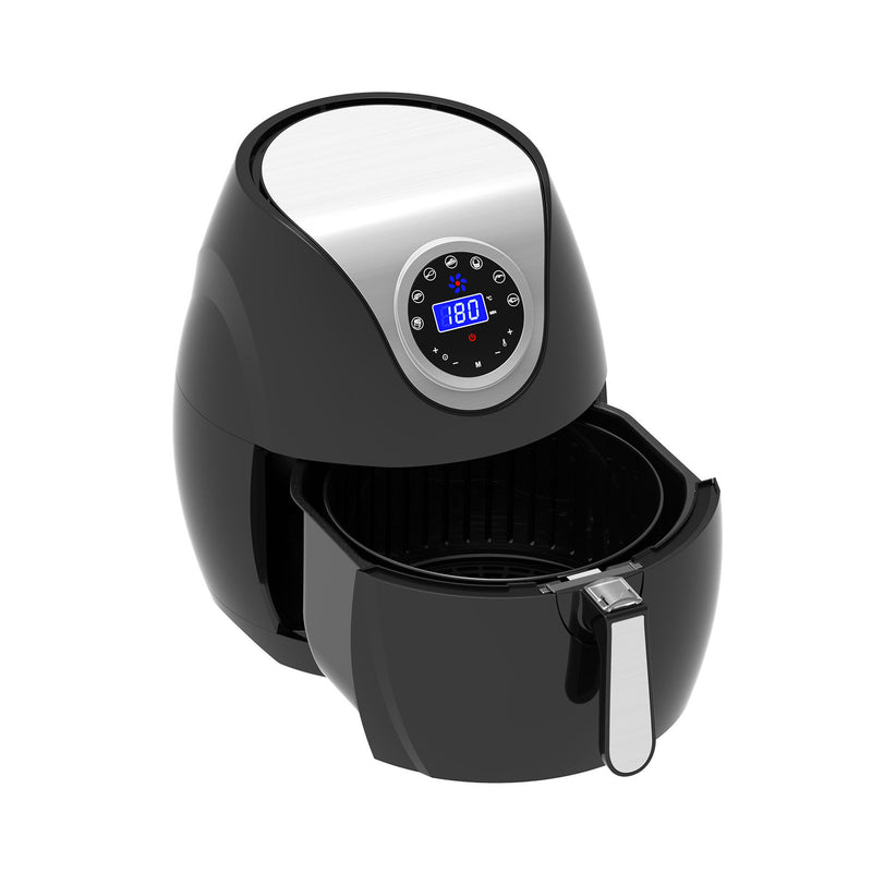 Kitchen Couture Digital Air Fryer 7L LED Display Low Fat Healthy Oil Free Black